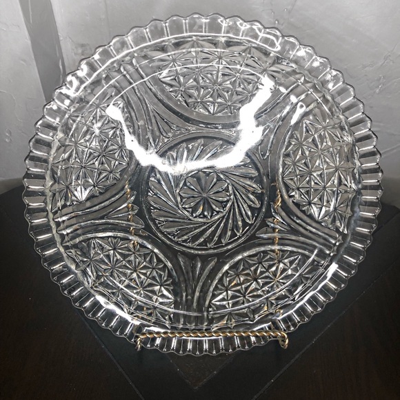 Vintage Crystal Plate - Picture 1 of 4